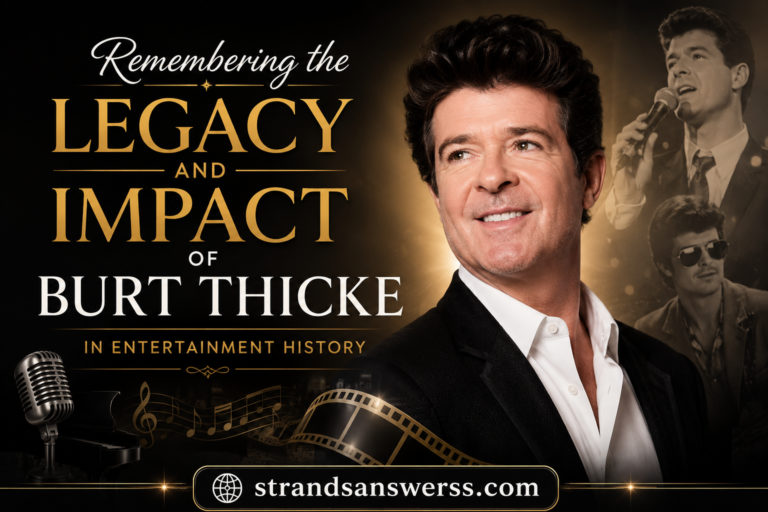 Remembering the Legacy and Impact of Burt Thicke in Entertainment History