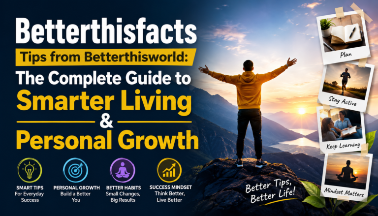 Everyone wants practical advice that genuinely improves everyday life. Unfortunately, the internet is full of recycled motivational quotes and unrealistic promises that rarely lead to meaningful change. This is why Betterthisfacts Tips from Betterthisworld has become an interesting topic for readers looking for thoughtful, actionable, and easy-to-understand personal development ideas.