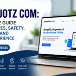 Snapjotz com homepage illustration showing a modern digital platform with note-taking and online content management features