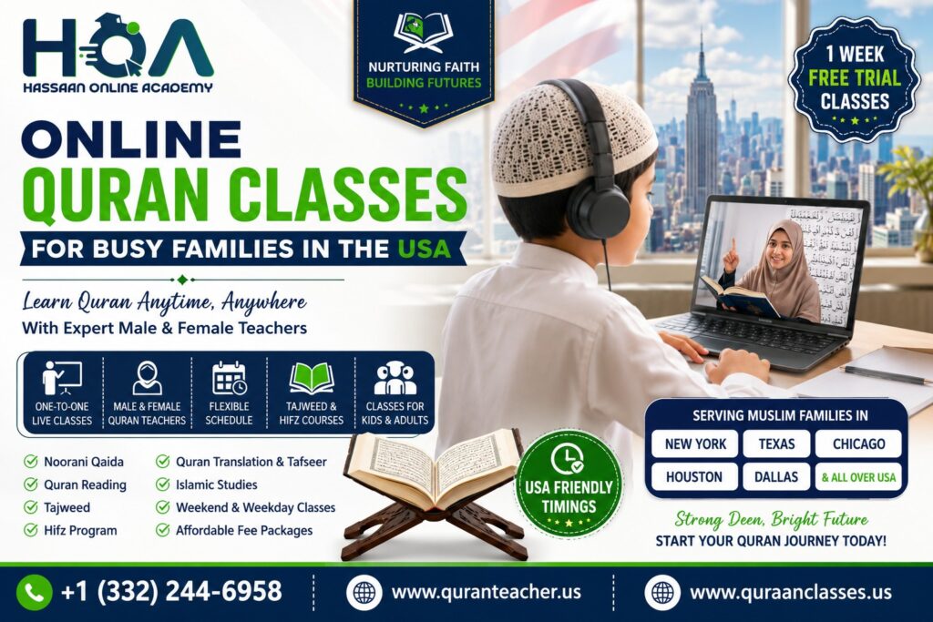 How Online Quran Classes Help Busy Muslim Families in the USA
